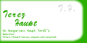 terez haupt business card